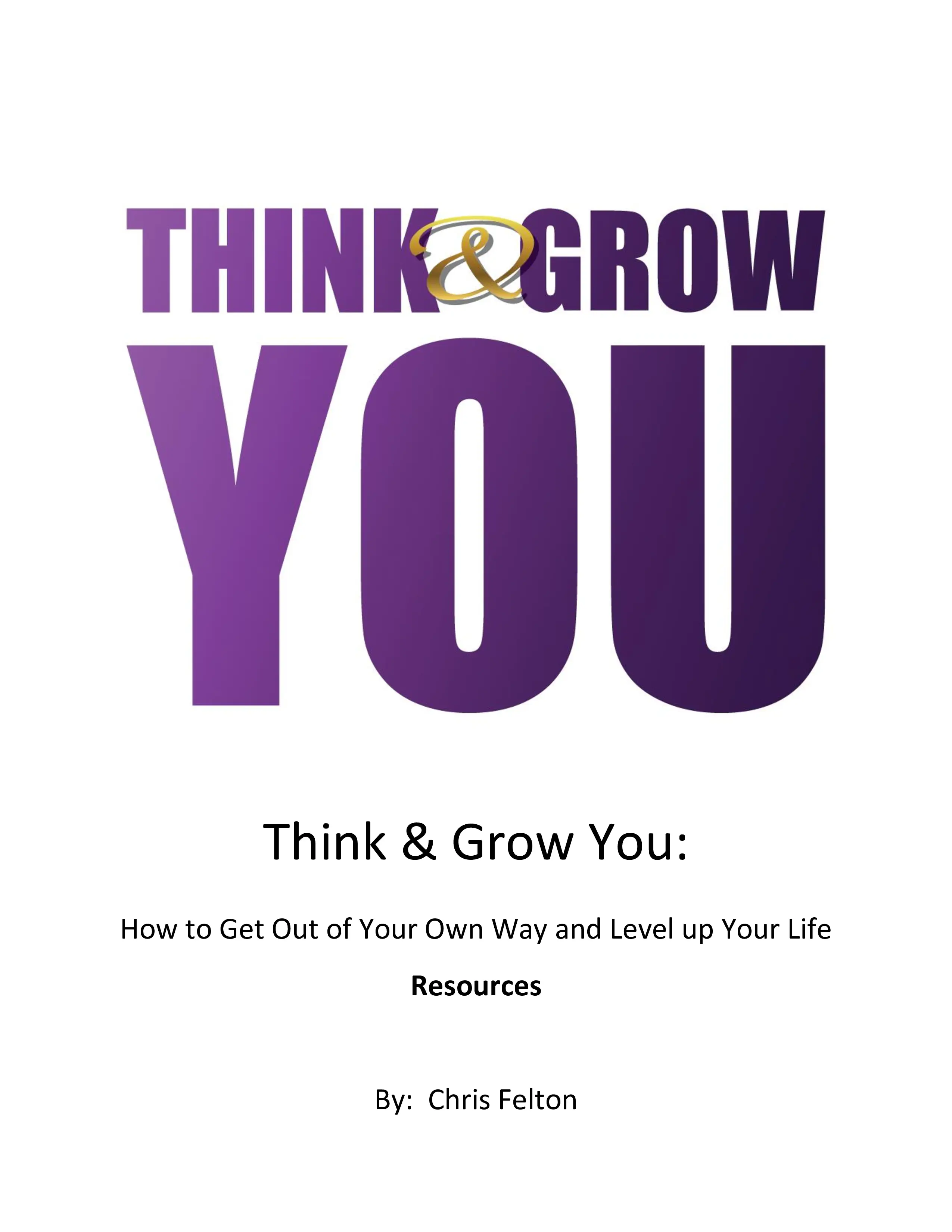 Think & Grow You book cover