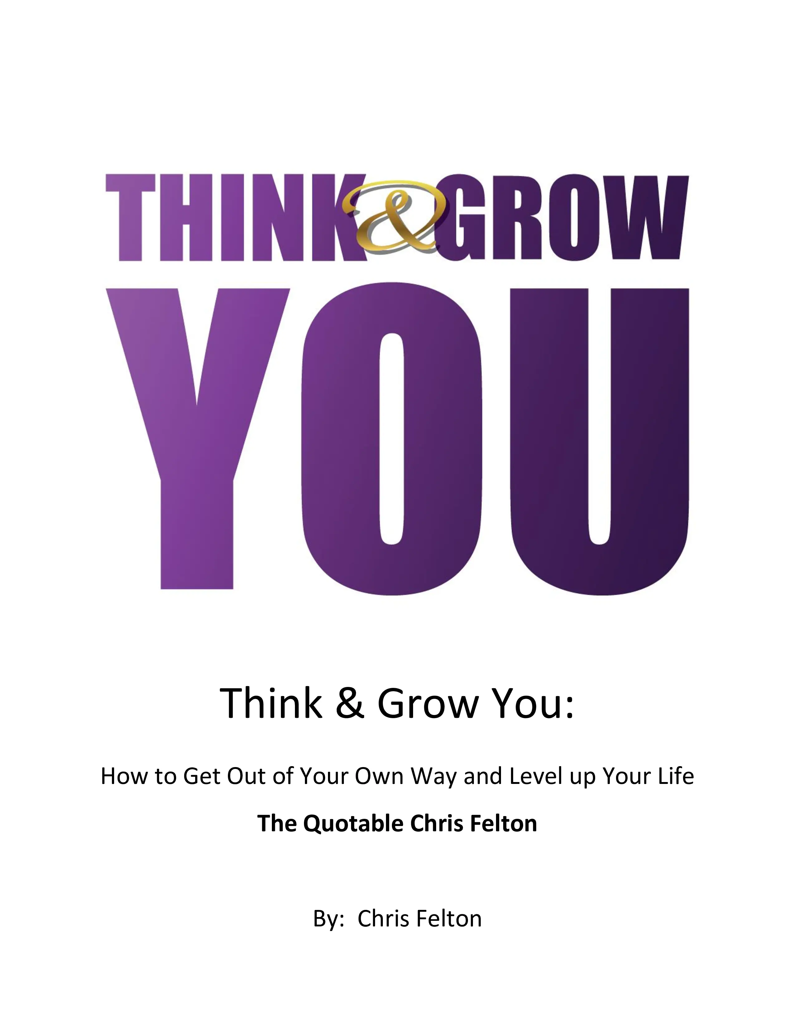 Think & Grow You book cover